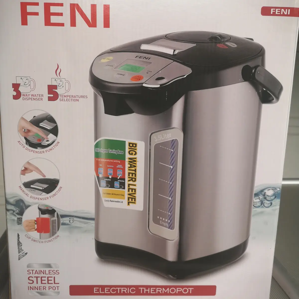 Feni varmtvannsbeholder 3.5ltr - Katt i Norge, katters favorittbutikk