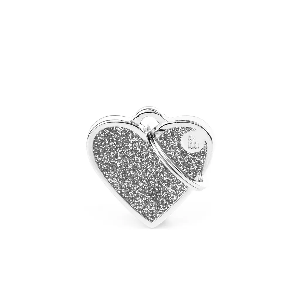 Myfamily Shine Hjerte Glitter ID Tag - Katt i Norge, katters favorittbutikk
