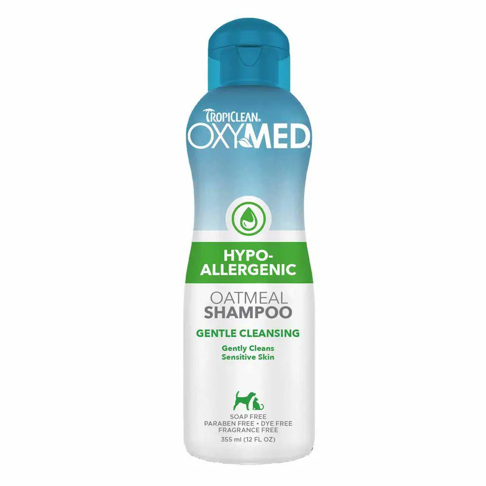 Tropiclean OxyMed Hypoallergenisk shampoo - Katt i Norge, katters favorittbutikk