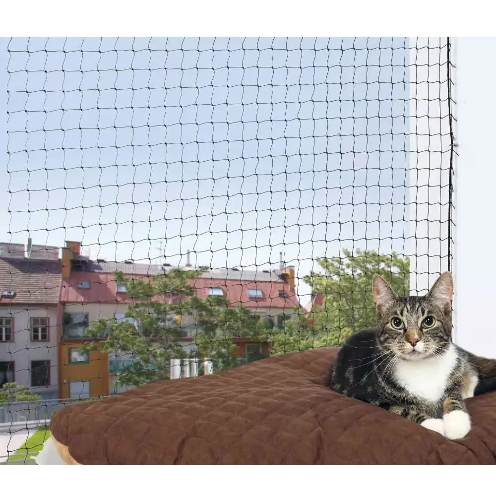 Kattenett til balkong og terrasse - Svart