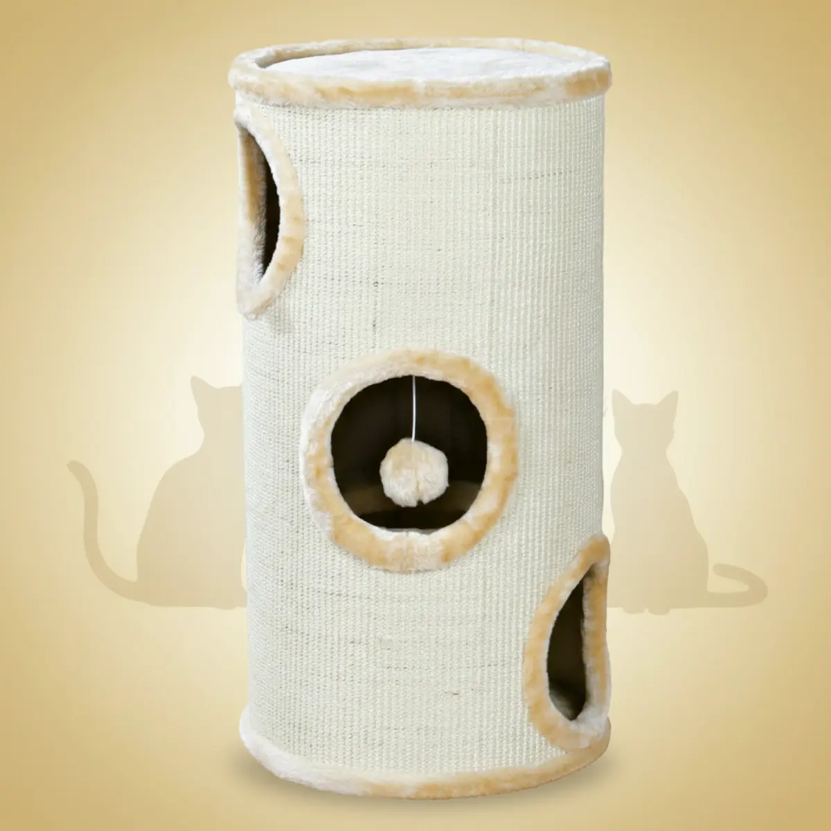 Klorehule Plysj 36X70cm 3Etasjer - Katt i Norge, katters favorittbutikk