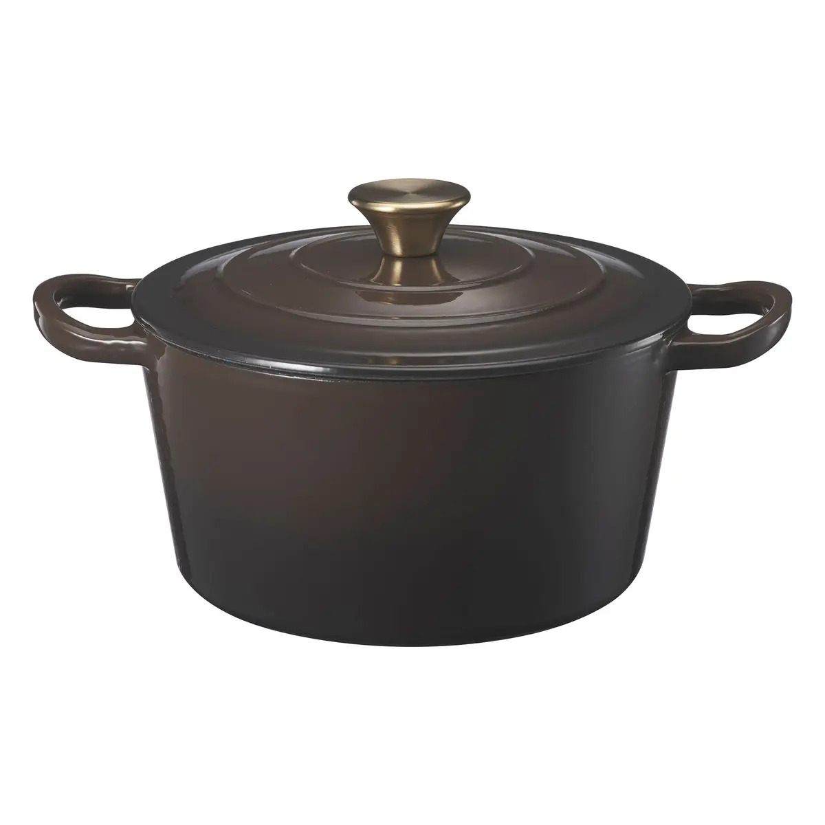 Støpejernsgryte 3,8 L brun