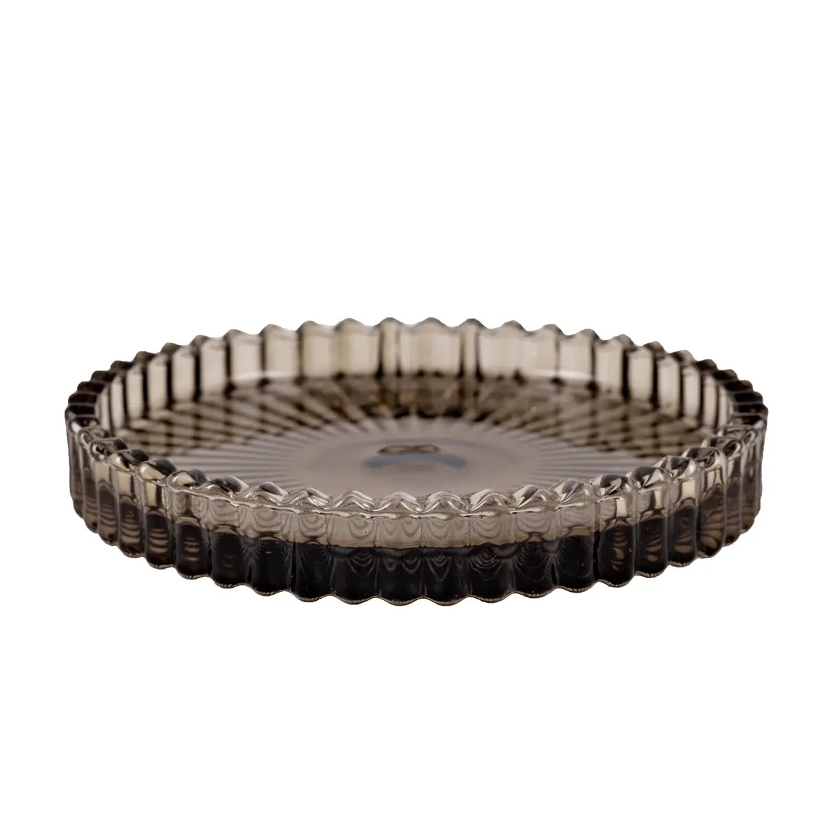Lysholder rille 9cm oliven