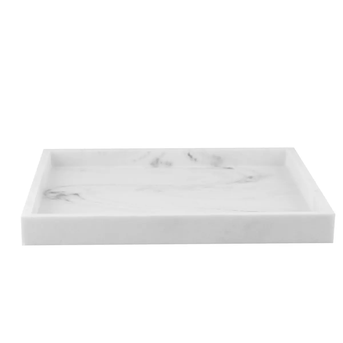 Fat marmor hvit 25x25cm