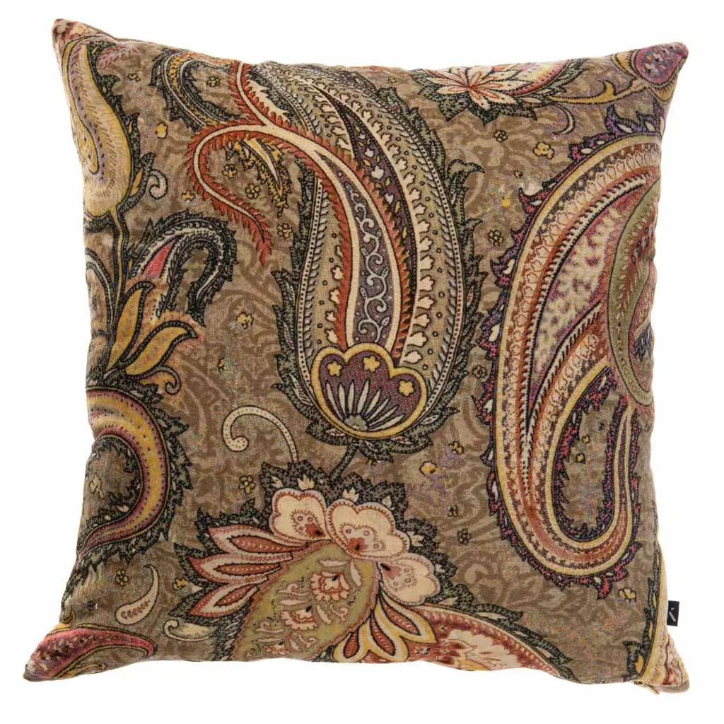 Putetrekk velur paisley 48x48 cm