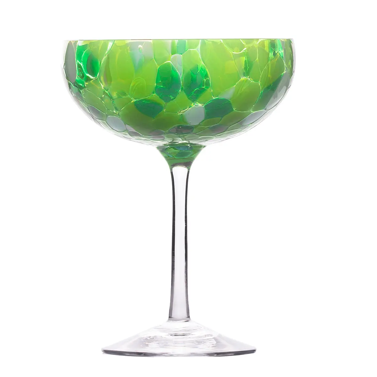Magnor - Swirl Champagneglass, grønn