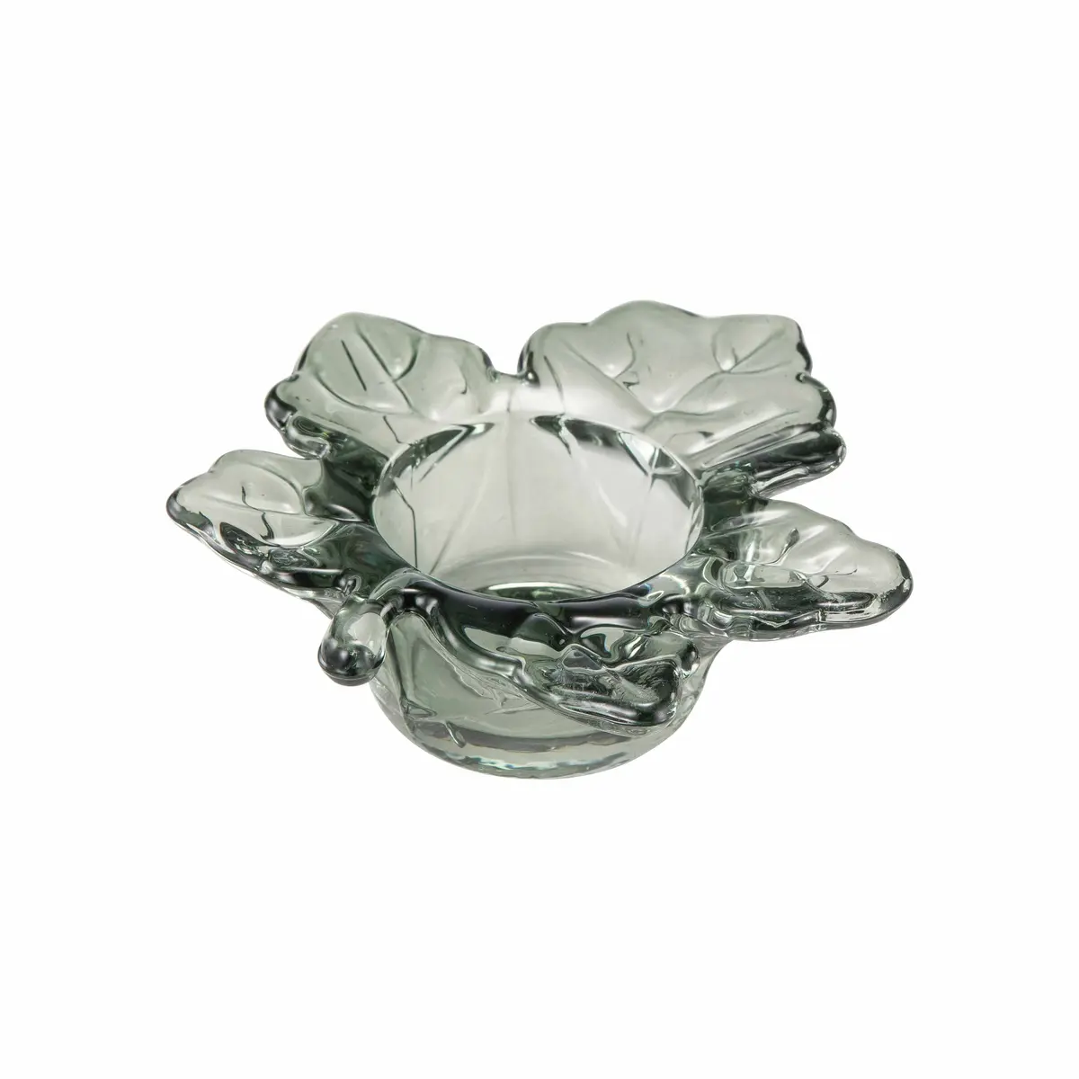 Telysholder Lønneblad 10cm Grønn