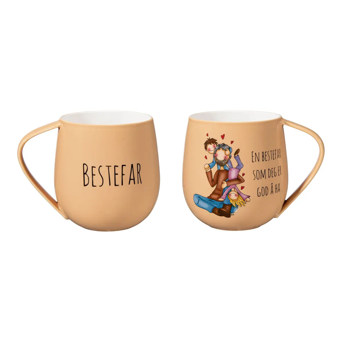 Lykketegning - Bestefar Krus 40 cl beige