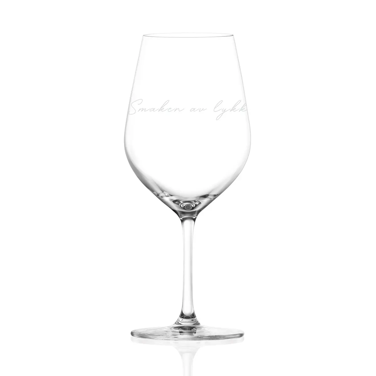 Lykketegning - Smaken av lykke, Rødvinsglass 625 ml