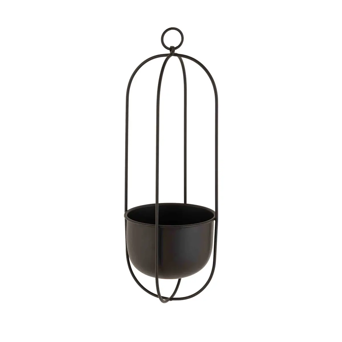 Hengepotte Singel 45 cm sort