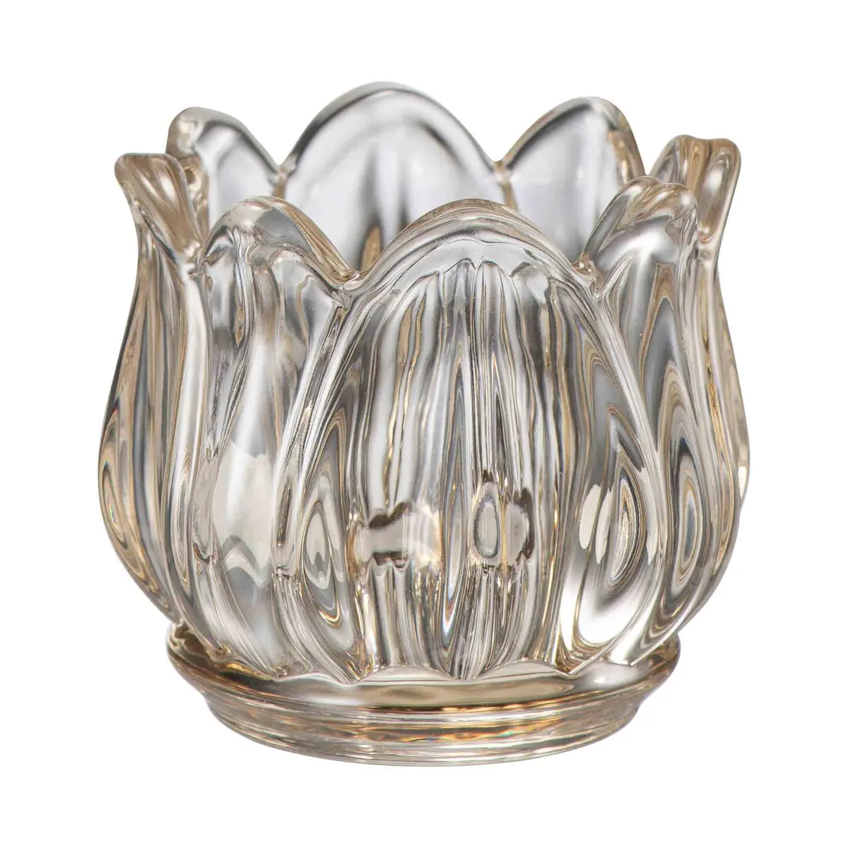 Telysholder Flora 5,5 cm brun