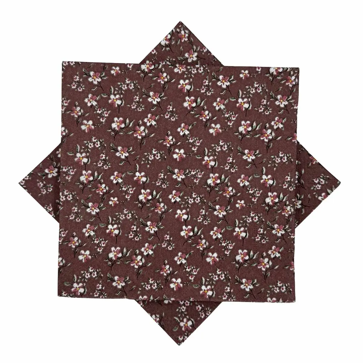 Serviett Tiny Flowers bordeaux
