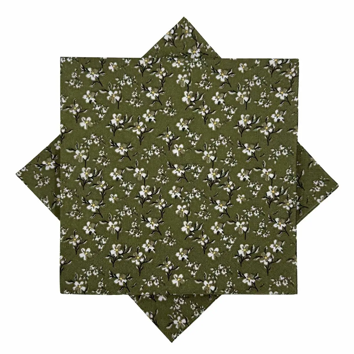 Serviett Tiny Flowers grønn