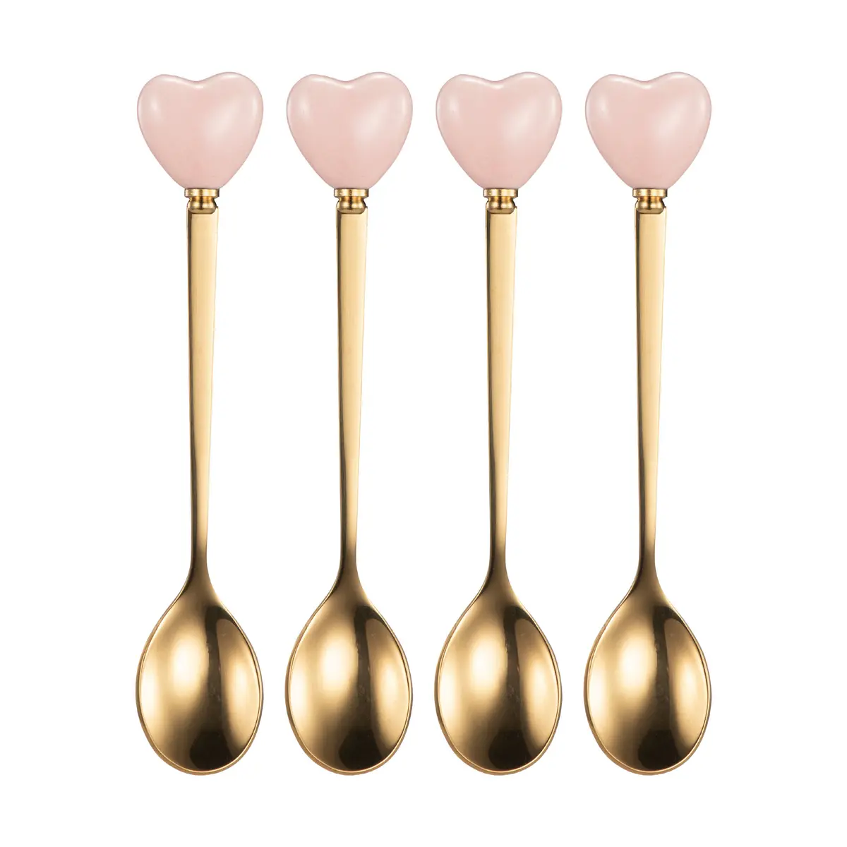 Teskjeer 4 pk hjerter