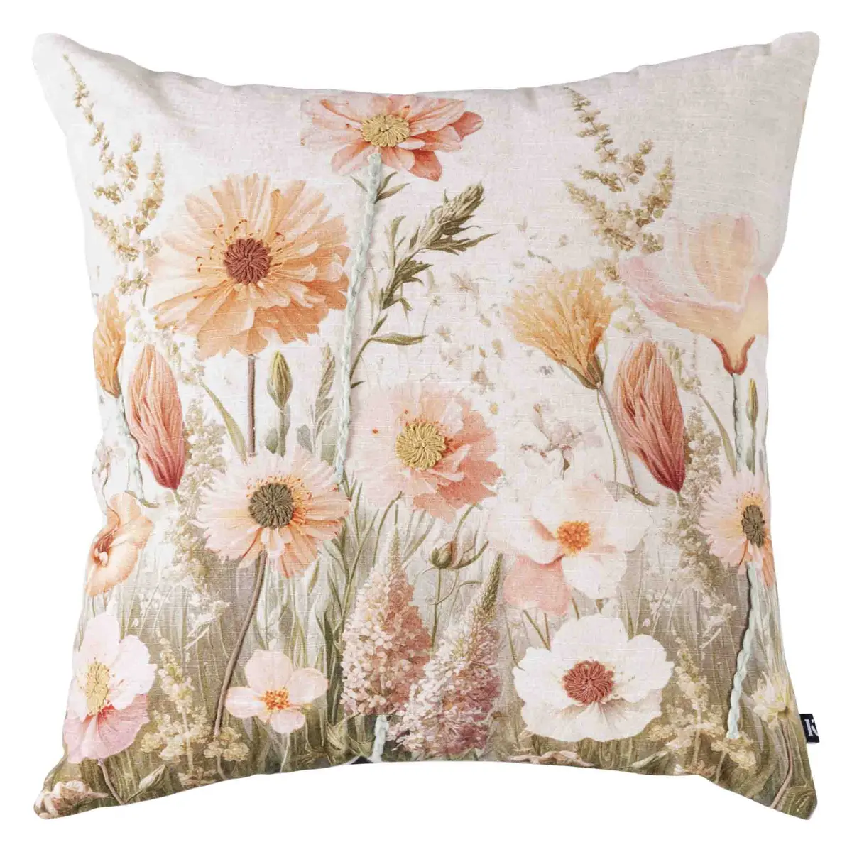 Putetrekk Blush broderi 48x48cm