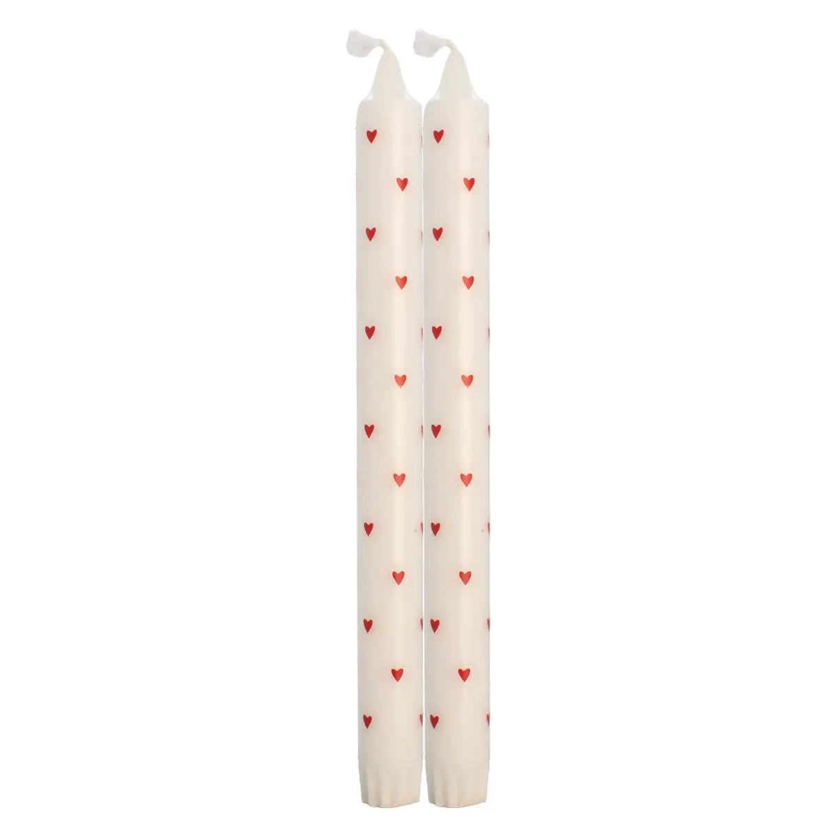 Kronelys Hjerte 25cm 2-pk