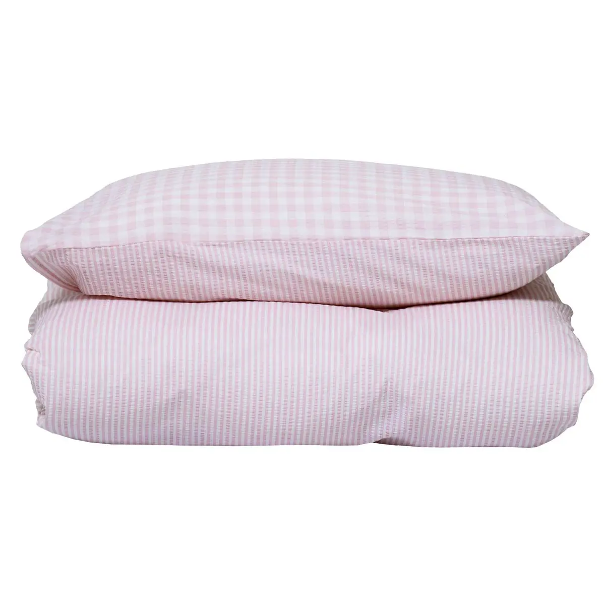Sengesett Krepp Harmony 140x220 cm, rosa