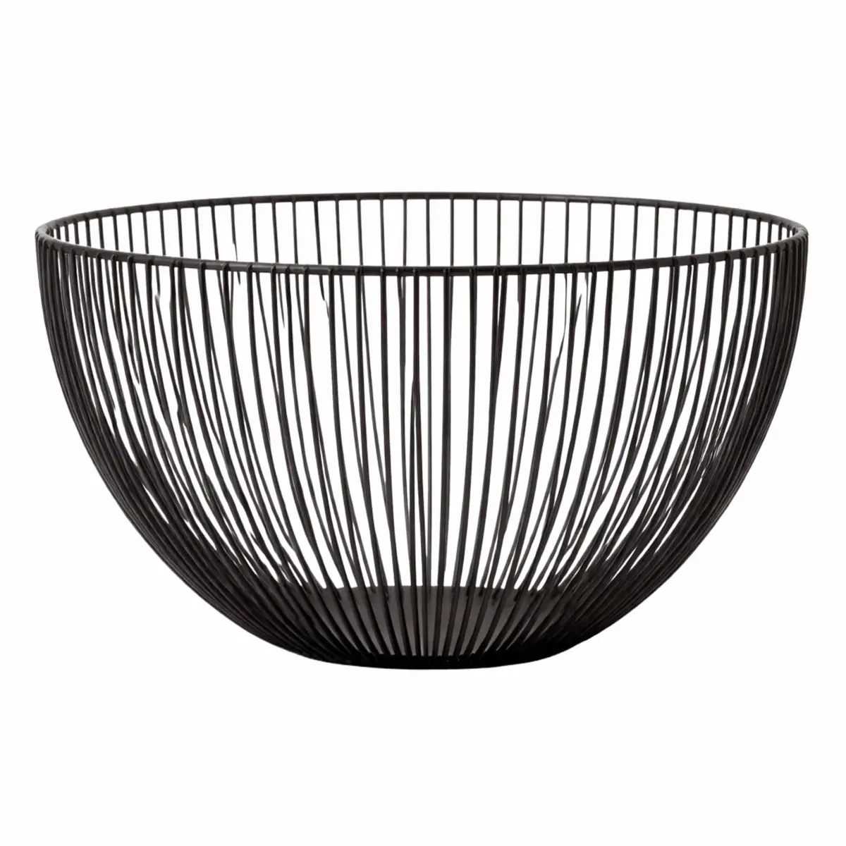 Kurv String Lea Sort 25 cm