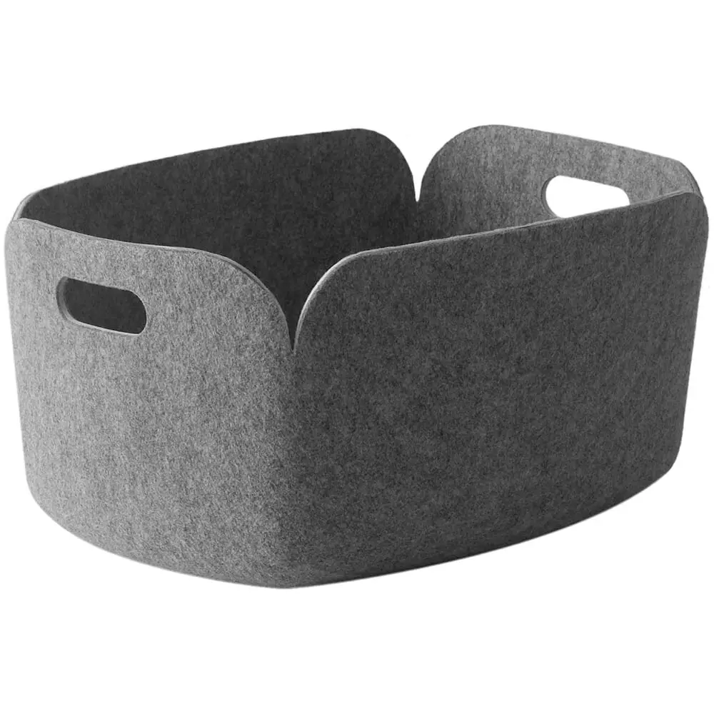 Restore Basket Grey Mélange 48x35cm