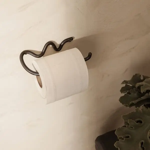 Toalettrullholder Curvature Svart
