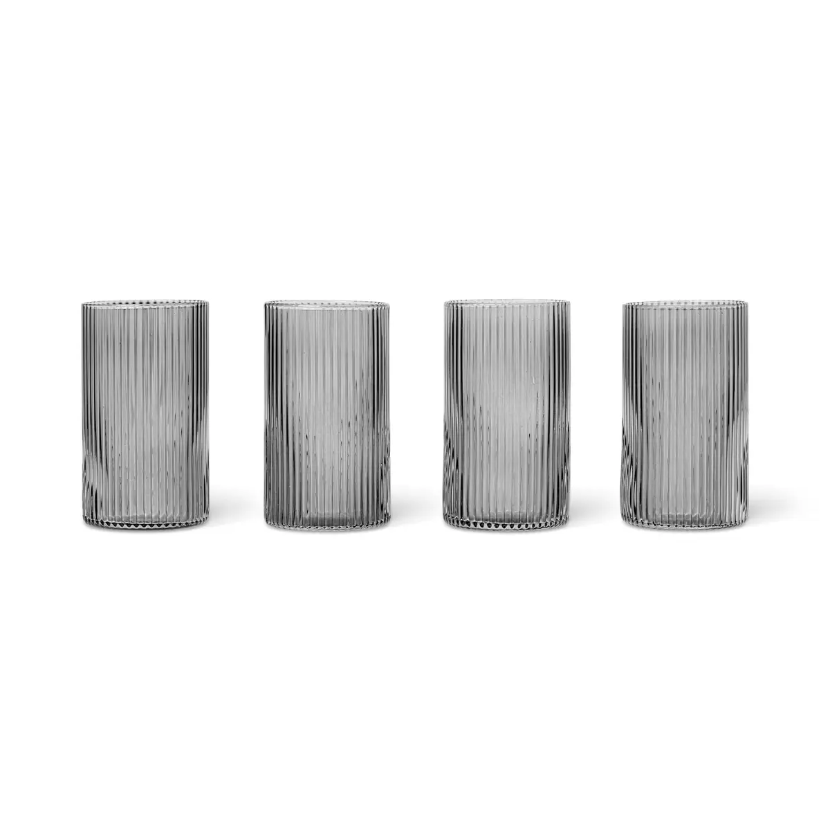 4 stk | Glass Ripple Verrines Smoked