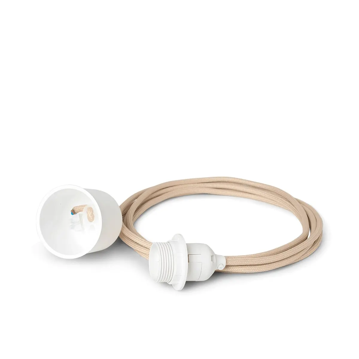 Ledning til taklampe - Sand 4 meter