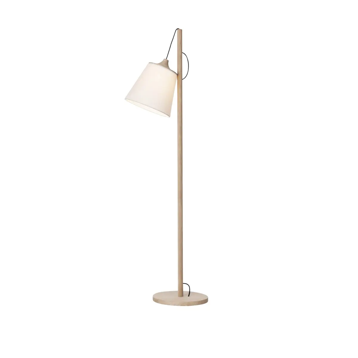 Pull Gulvlampe Oak/White