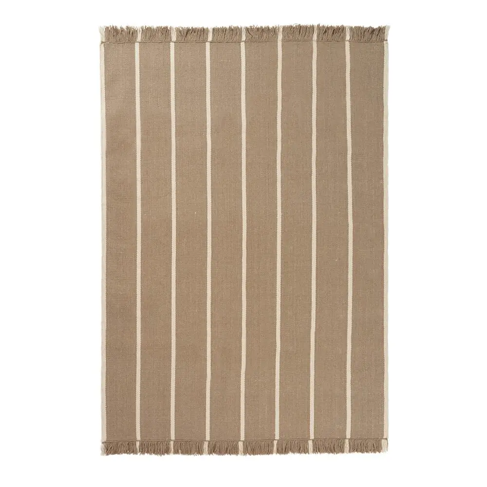 Gulvteppe Calm Kelim Dark Sand/Off-white