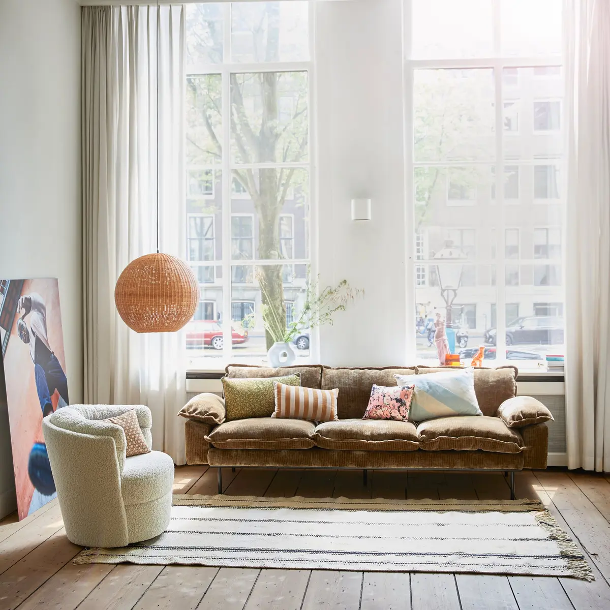 Sofa Retro Aged Gold 3 seter