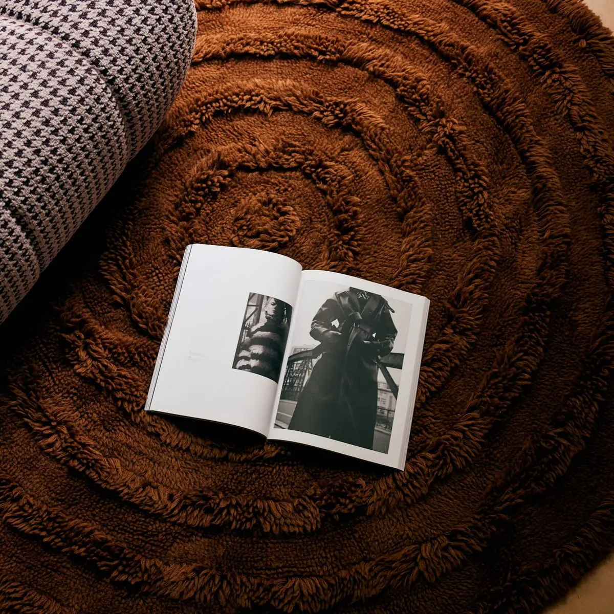 Gulvteppe Mahogany Brown Ø:150