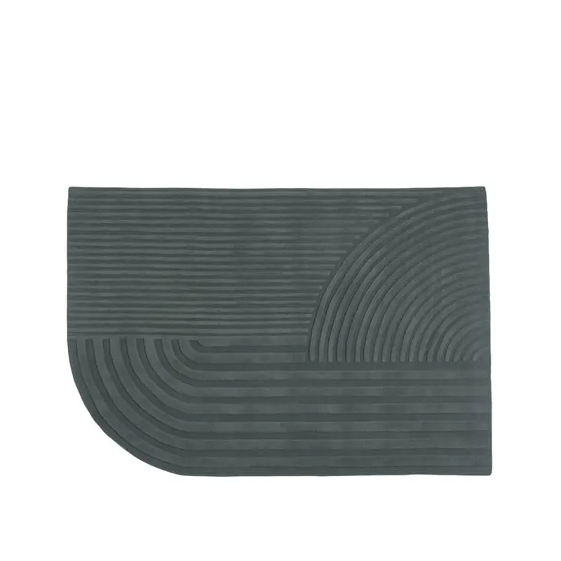 Gulvteppe Relevo Dark Green