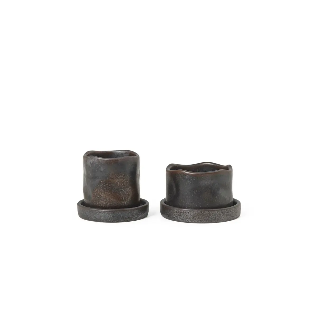 2 stk | Uneru Minipotter Svart