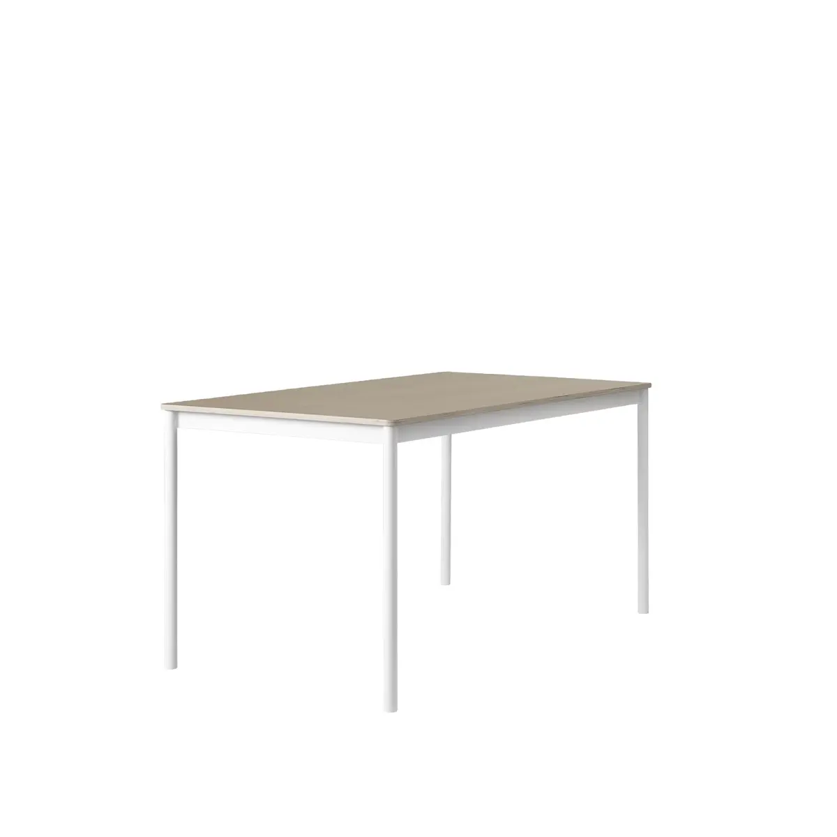 Base Spisebord Eik/Fineer/Hvit