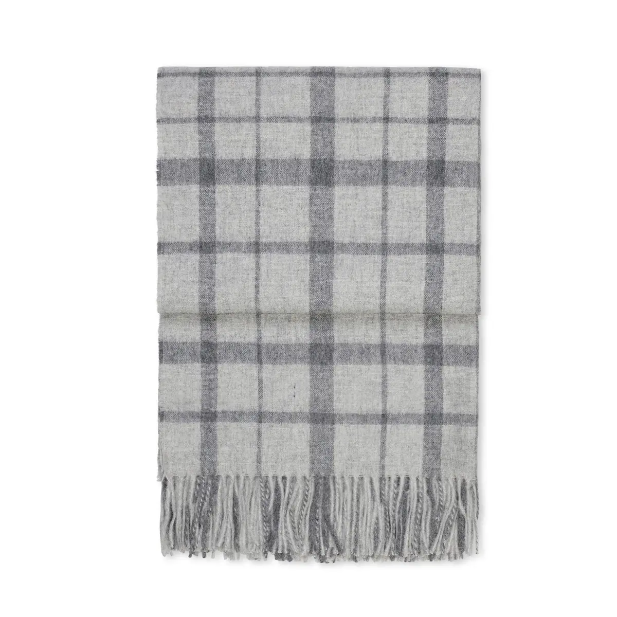 Alpakkapledd Tweed Grey