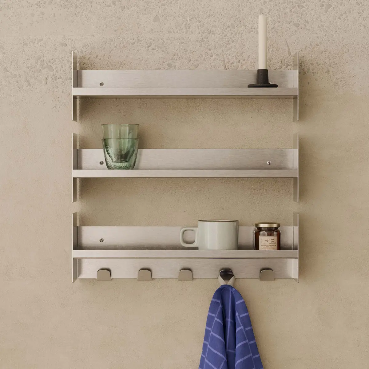 Hylle Pli Slim Stainless Steel 60cm