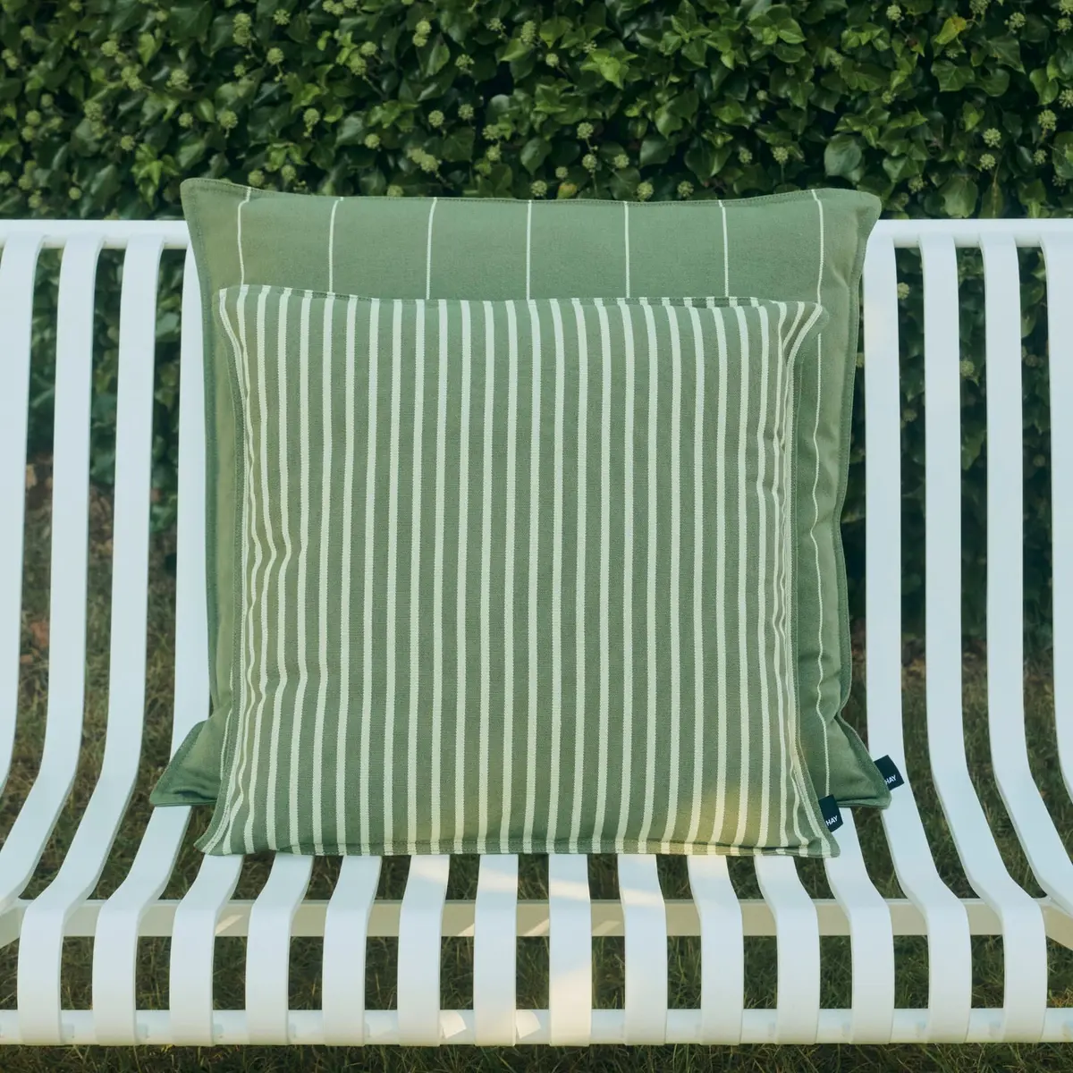Utepute Terrazza Olive Bold Stripe 50x50