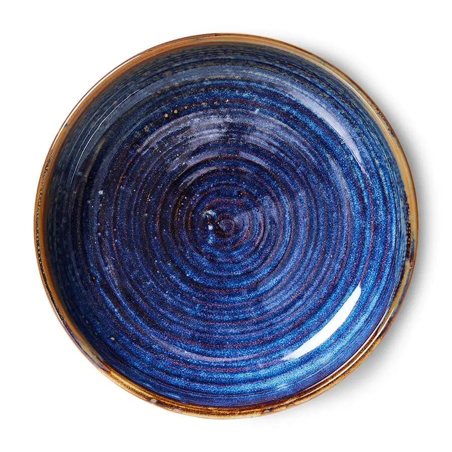 Dyptallerken L Chef Rustic Blue