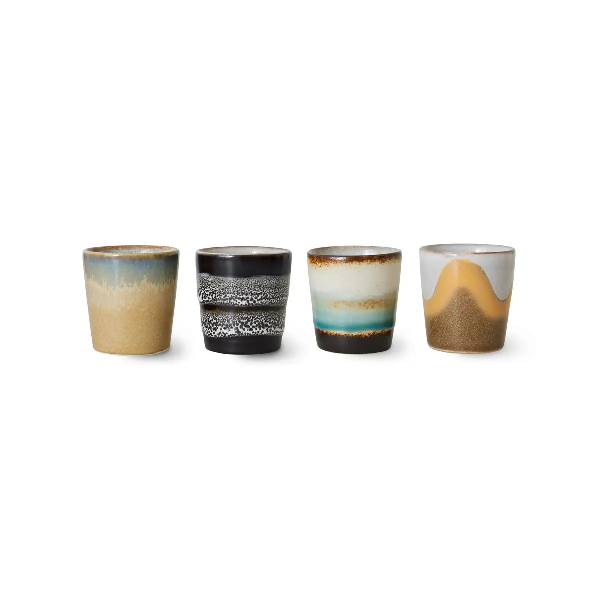 4 stk | Eggeglass Ceramic Granite
