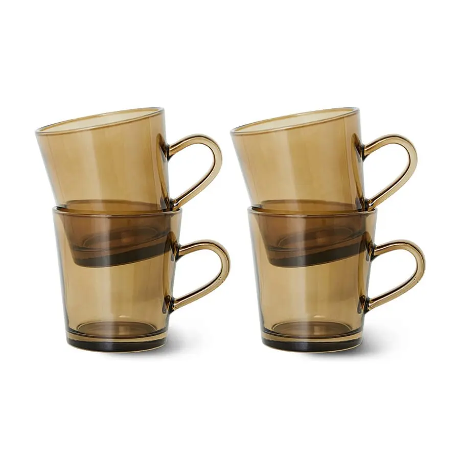 4 stk | Kaffekopper Mud Brown