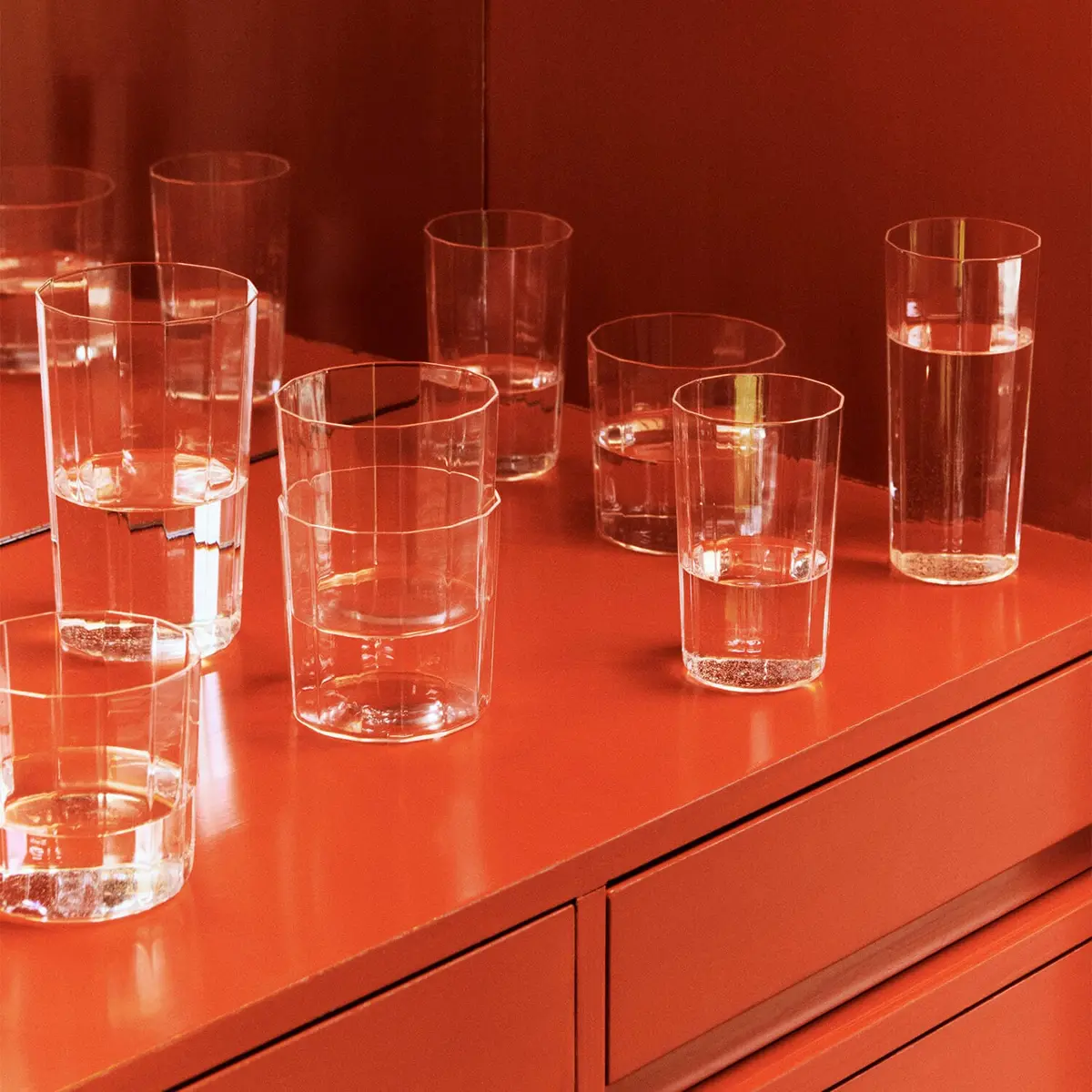 4 stk | Angle Glass Tall H13