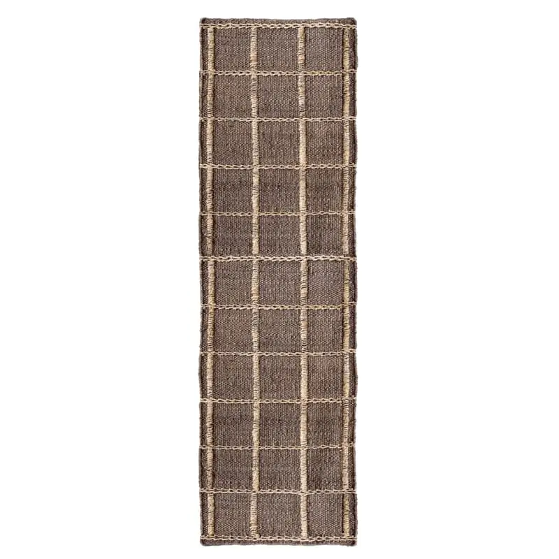 Gulvteppe Strata Braided Jute Brown