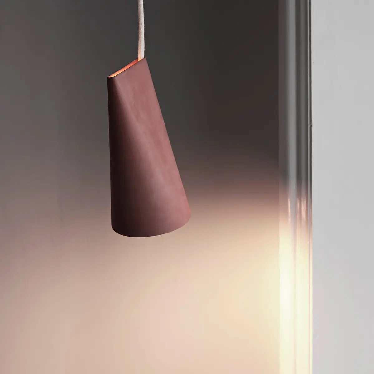 Taklampe Keramikk Narrow Terracotta