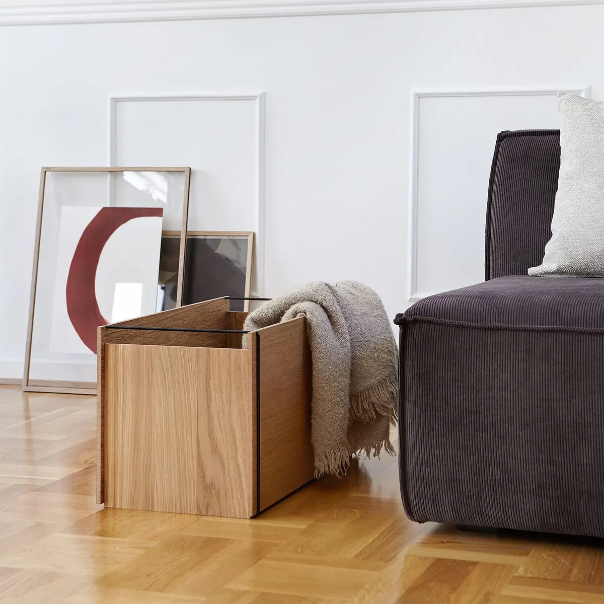 Storage Box Eik/Svart