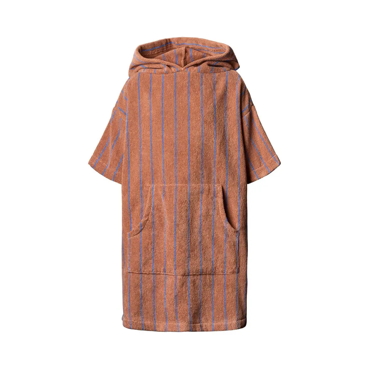 Badehåndkle Poncho Kids Camel & Ultramarine