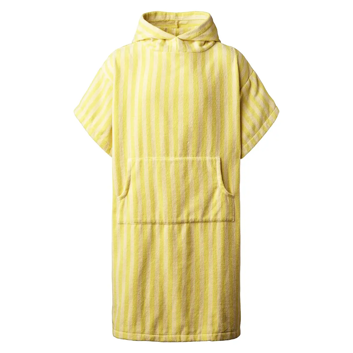 Badehåndkle Poncho Pristine & Neon Yellow