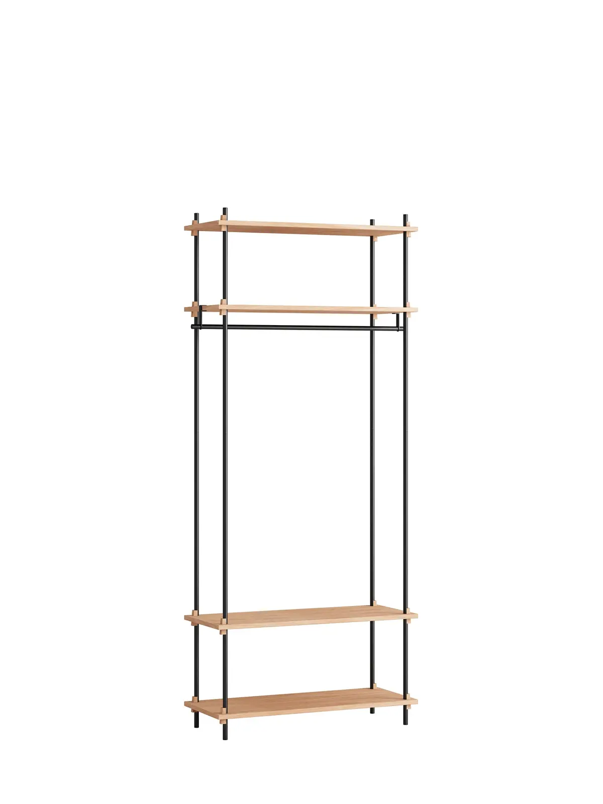 Moebe hylle med garderobe 200x86
