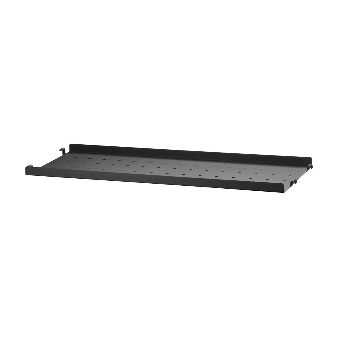 Hylleplate Metall Lav 58x20
