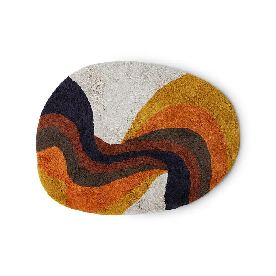 Badematte Retro Swirl 90x120