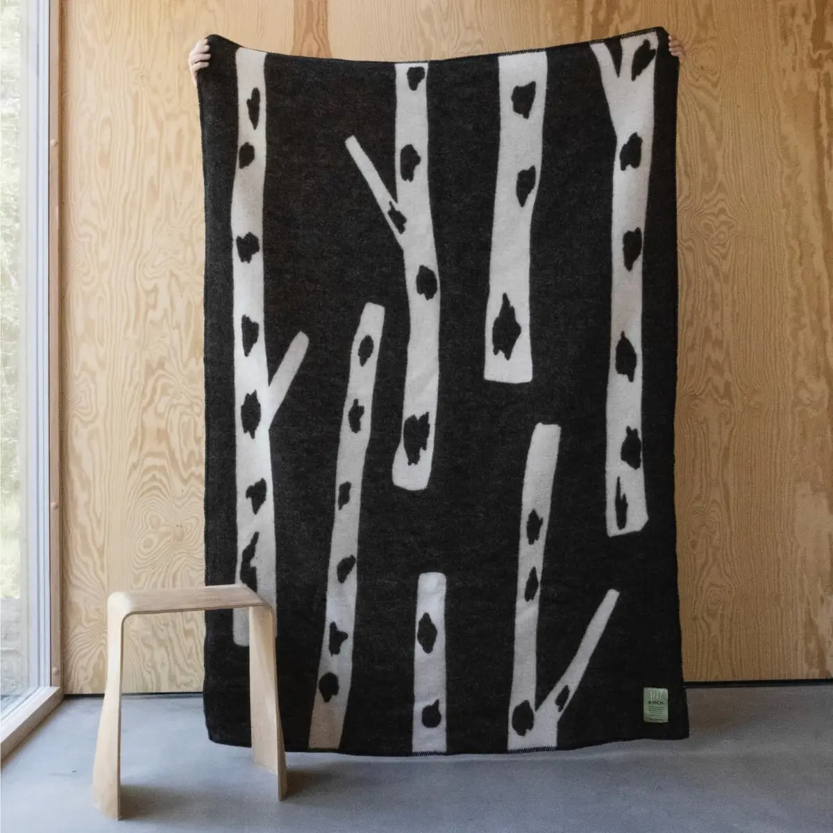Ullpledd Birch 130x180