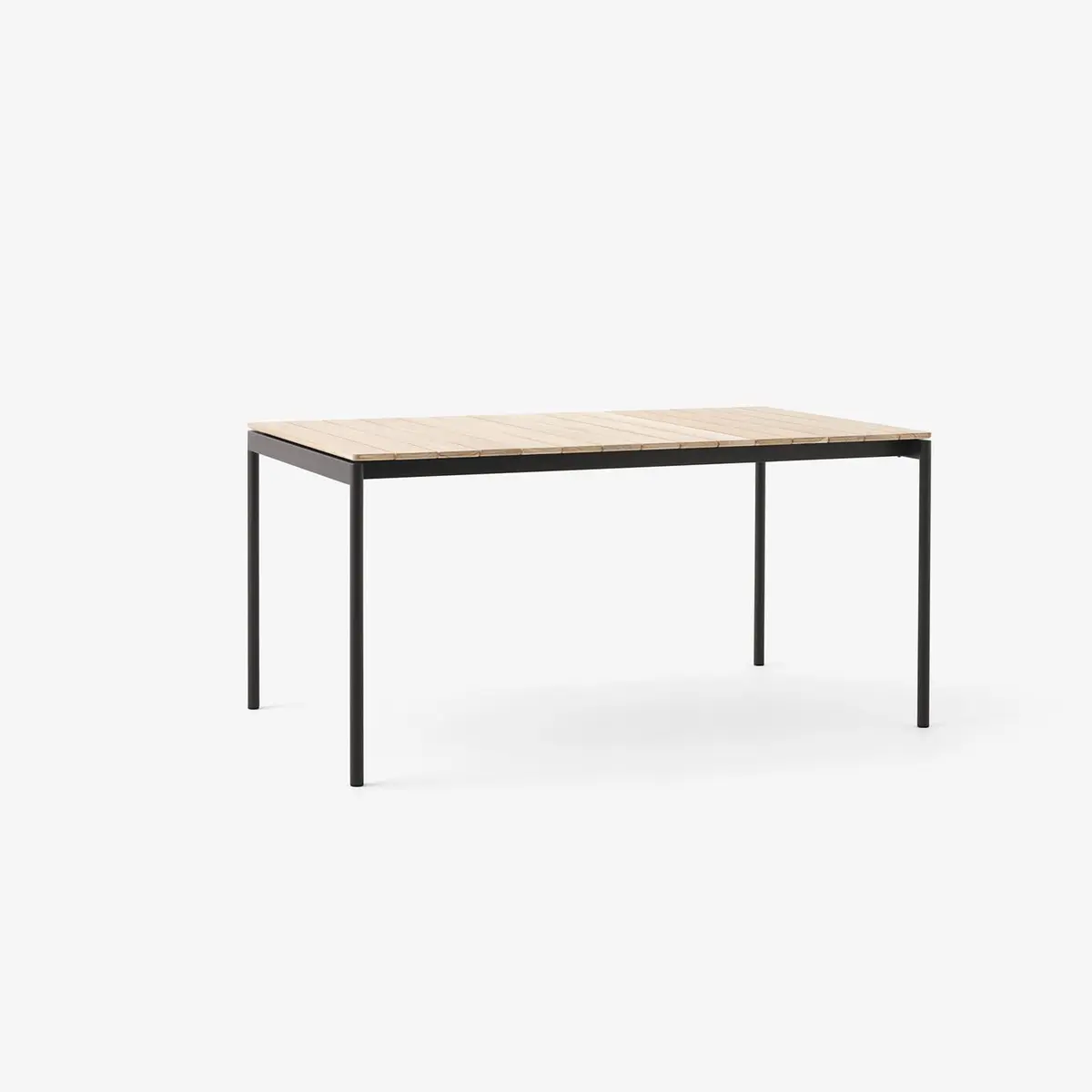 Ville Outdoor Dining Table AV25 Warm Black frame Teak